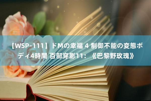 【WSP-111】ドMの幸福 4 制御不能の変態ボディ4時間 百部穿影11：《巴黎野玫瑰》