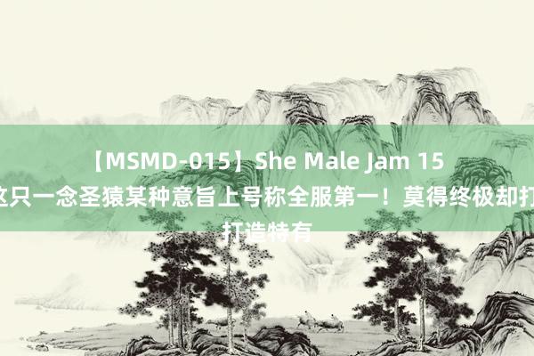 【MSMD-015】She Male Jam 15 谎言2这只一念圣猿某种意旨上号称全服第一！莫得终极却打造特有