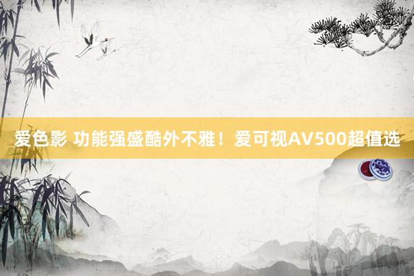 爱色影 功能强盛酷外不雅！爱可视AV500超值选