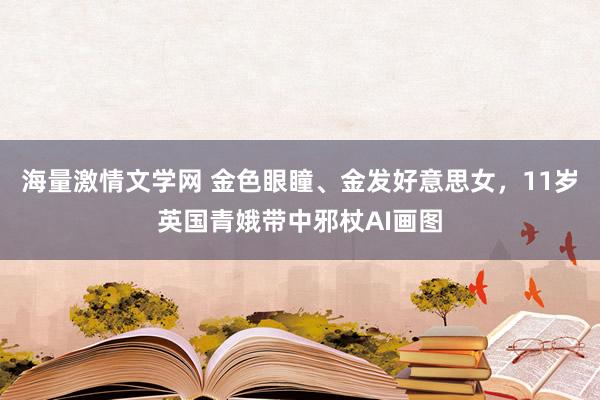 海量激情文学网 金色眼瞳、金发好意思女，11岁英国青娥带中邪杖AI画图