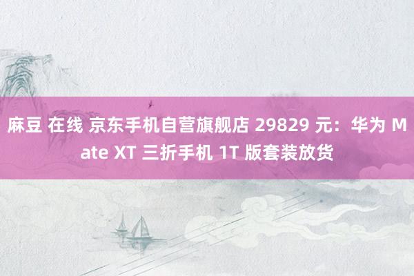 麻豆 在线 京东手机自营旗舰店 29829 元：华为 Mate XT 三折手机 1T 版套装放货