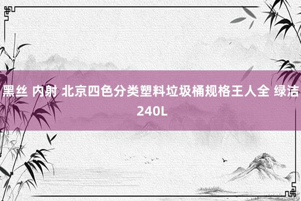 黑丝 内射 北京四色分类塑料垃圾桶规格王人全 绿洁 240L