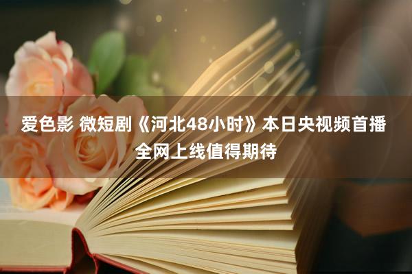 爱色影 微短剧《河北48小时》本日央视频首播 全网上线值得期待