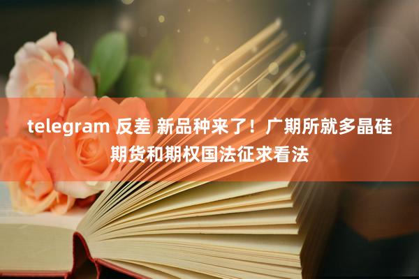 telegram 反差 新品种来了！广期所就多晶硅期货和期权国法征求看法